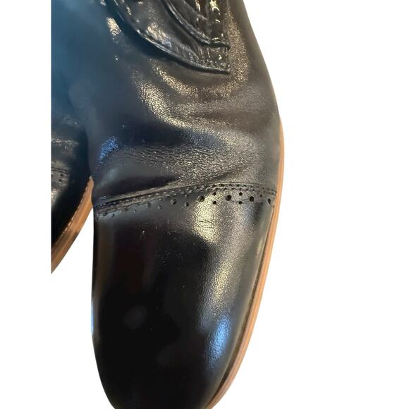 Stacy Adams Men’s Black Leather Cap Toe Oxford Dress Shoes Size 10.5M - Picture 5 of 11